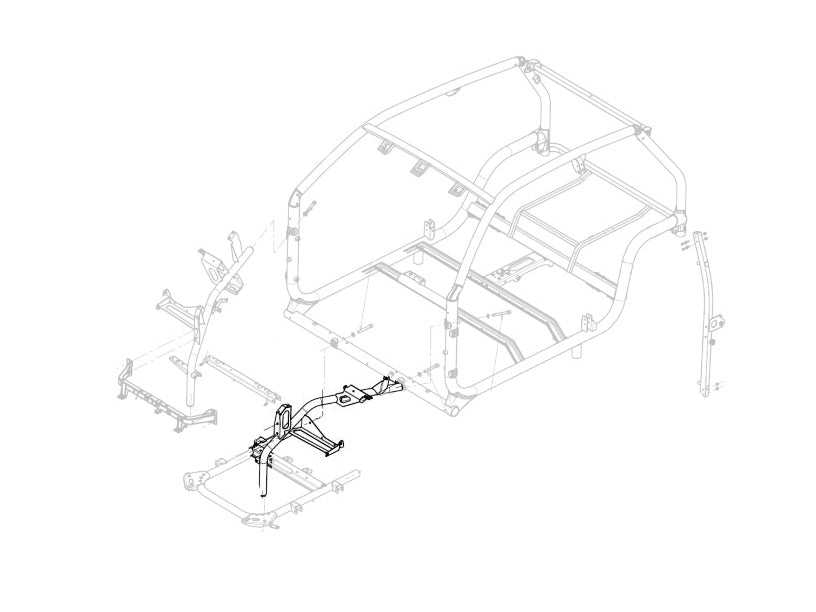 Lanžeronas kairės pusės Ligier JS50 / JS50L 2/3