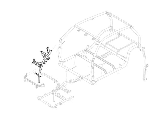 Lanžeronas dešinės pusės Ligier JS50 / JS50L 2/3